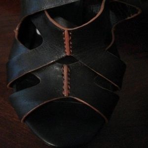 Cole Haan Black and Brown wedge